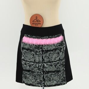 Jamie Sadock Womens Skort Geometric Print Zip Pockets Size 2 NWT Golf Tennis